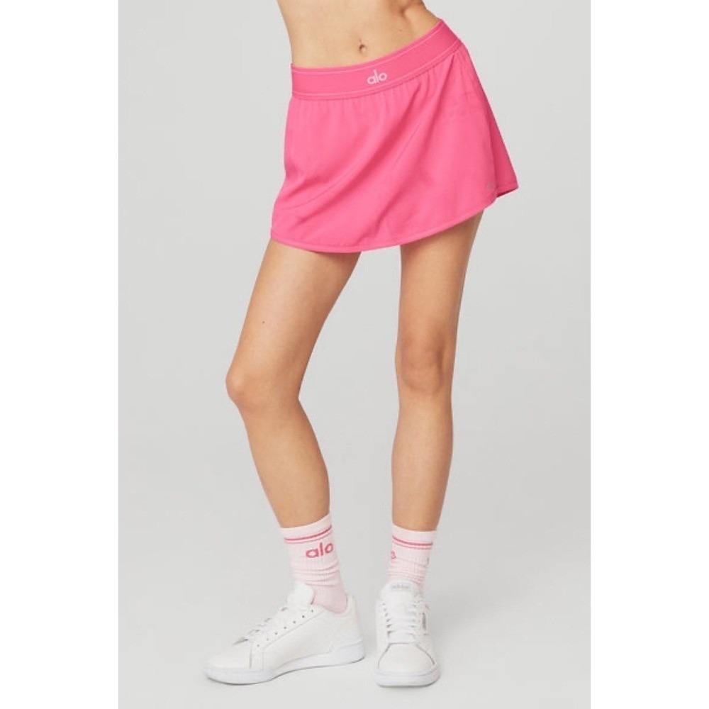 Alo Yoga Match Point Tennis Skirt Pink Fuchsia XS - Picture 2 of 12